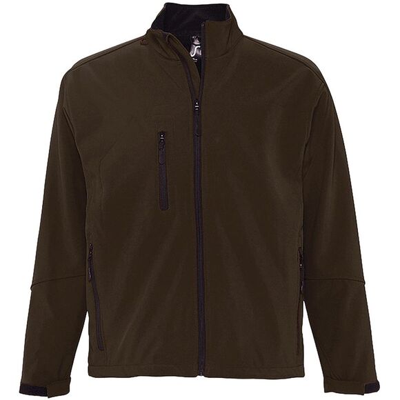 SOLS Mens Relax Soft Shell Jacket (Breathable Windproof And Water Resistant) /